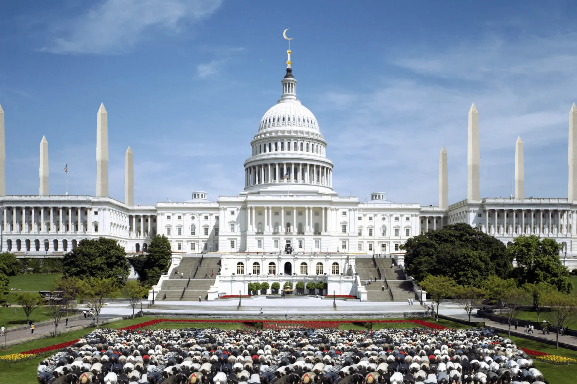 A speculative sketch of Capitol Hill converted into a mosque, Omar Mohammad